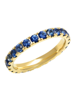 Large Blue Sapphire Eternity Band